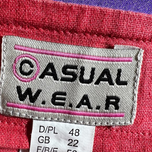 VTG 📌Casual W.E.A.R Maxi Linen Wrap Skirt with Gold Braid - Picture 14 of 16